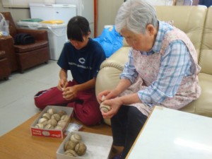 監督室掃除・ボール磨き 「頑張ってね。応援してるよ！」